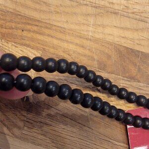 Jet Mix 6MM Round Halcraft Bead Gallery # 98969 14 Inch/35.5CM